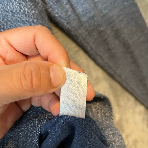 Marine Layer Clayton Pullover in‎ Light Blue Heather Size Large - Picture 6 of 7